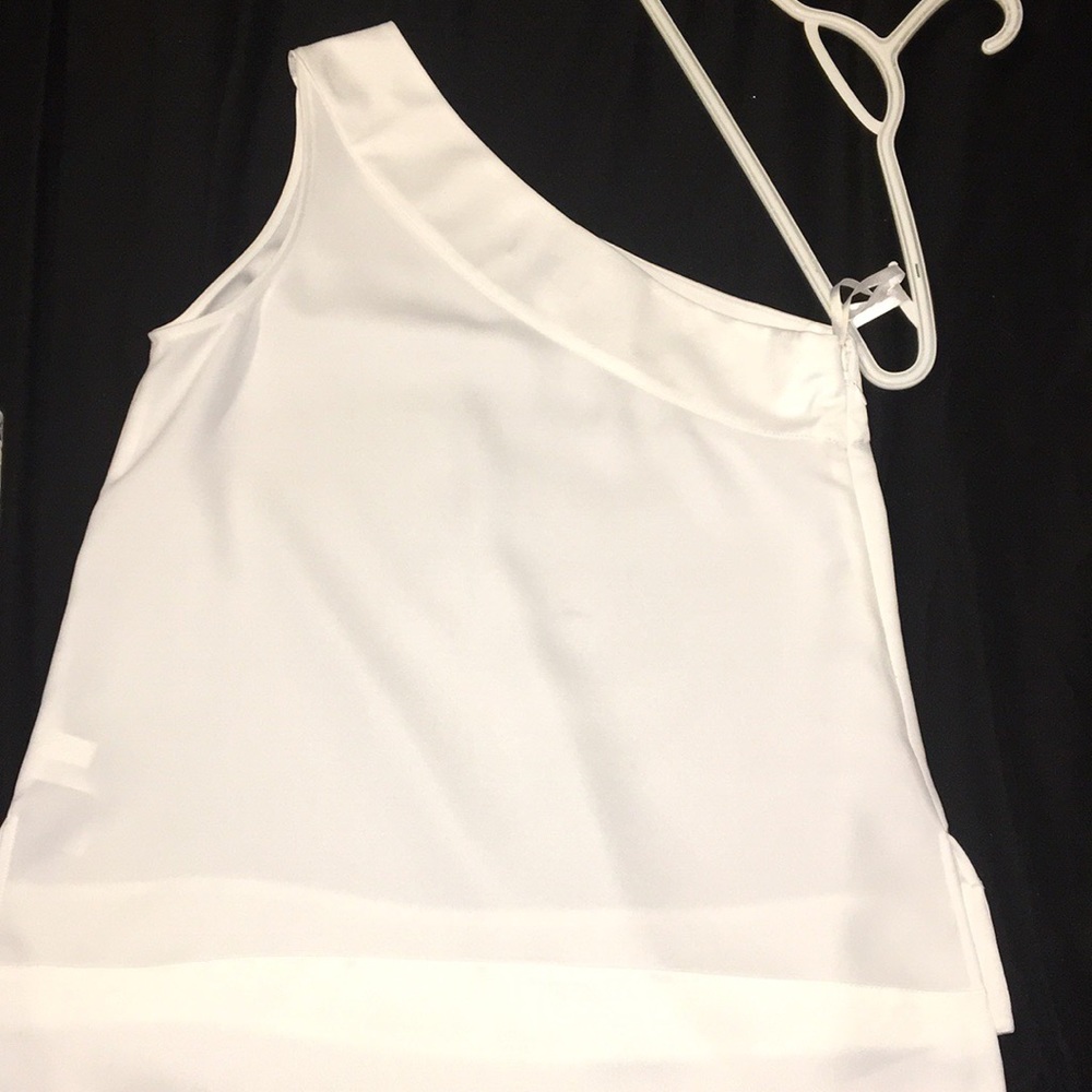 Banana Republic white cold shoulder blouse *S - Picture 4 of 7